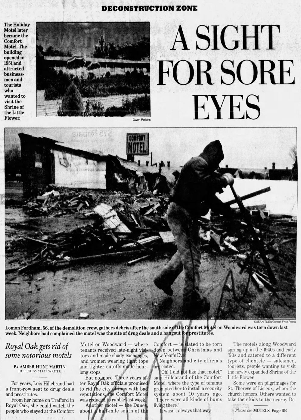 Kingswood Motel - Dec 19 2003 Article On Motels In Royal Oak (2) (newer photo)